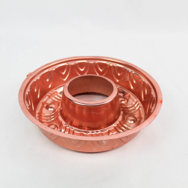 Vintage Copper Pink Fluted Cake Pan Wall Hanging Mold