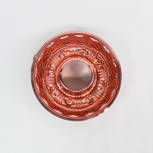 Vintage Copper Pink Fluted Cake Pan Wall Hanging Mold