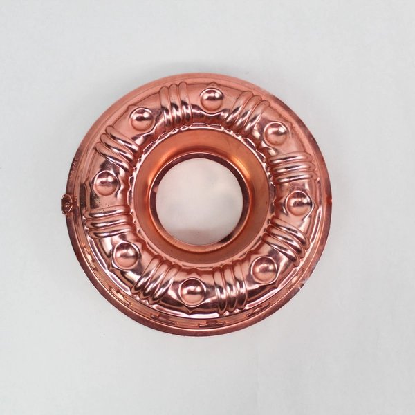 Vintage Copper Pink Fluted Cake Pan Wall Hanging Mold