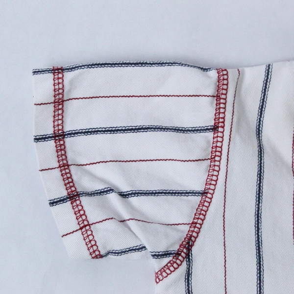 Celebrity Kids Baseball One Piece Infant Size 24 Months Red White Blue Stripes