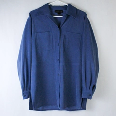 Classiques Entier Blazer Women's Size Small Slate Blue Long Sleeves Collared