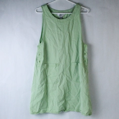 AKS Amy K Su Dresses Women's Green Denim Dress Pullover Sleeveless Size Medium