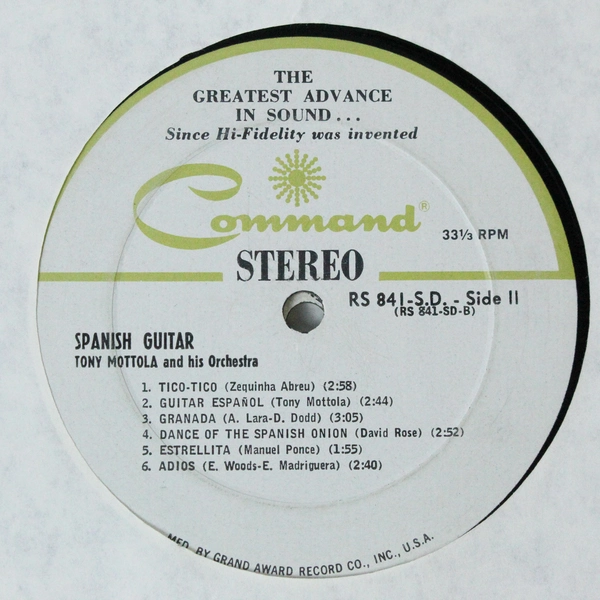 Motorola Presents The World's Finest Stereo Music Record Set 1962 Command