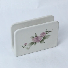 Vintage Ceramic Napkin Holder Roseland By Gibson Designs