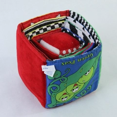 1996 Kids II Soft Fabric Stacking Nesting Block Set Animals Letters Numbers Toy