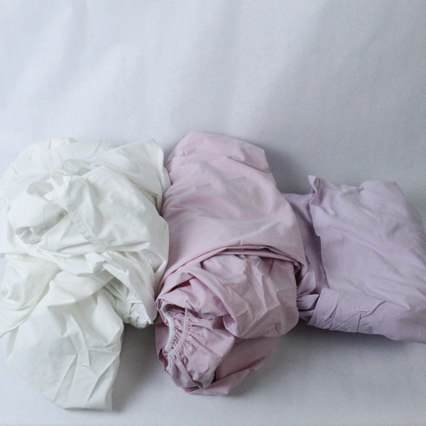 Lot of 3 Stained Linens Sheets for Fabric Cutters Queen Fitted Full Flat