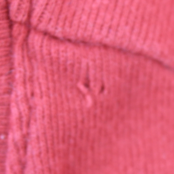 Croft & Barrow Women's Classic Tee Red Size L Pre-Owned Tiny Hole