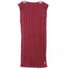 Maurices Infinity Knit Scarf Wrap Shawl 100% Acrylic Burgundy One Size Washable 