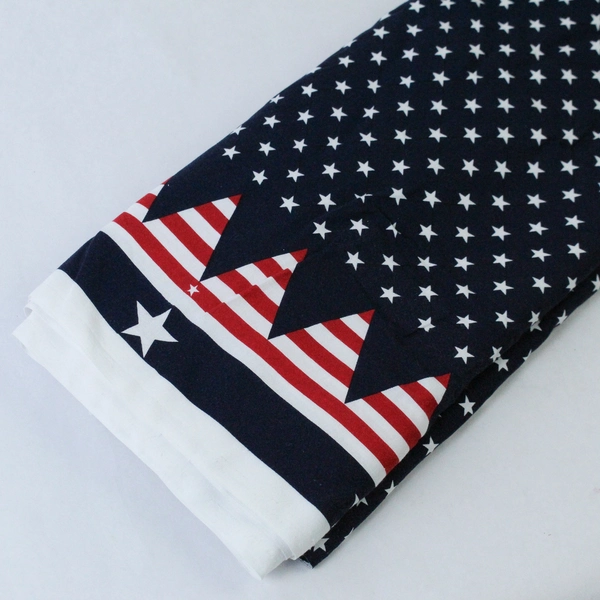 Fabric Cutters Red White Blue Star Stripes Patriotic 4 Yards Poly Cotton