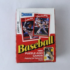 1990 Donruss Carl Yastrzemski Puzzle & MLB Baseball Cards Open Box