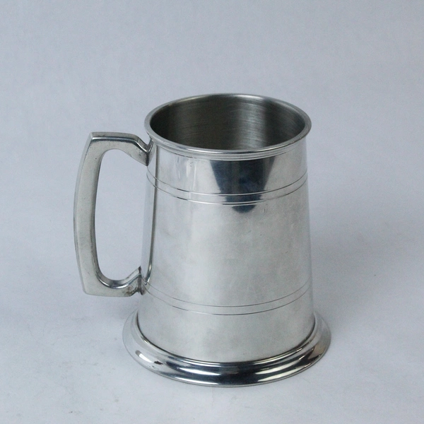 Loxley College Pewter and Stainless Steel Tankard Beer Stein Mug 