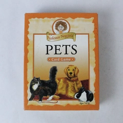 Professor Noggin's PETS Educational Card Game Home 2009 School Ages 7 Up
