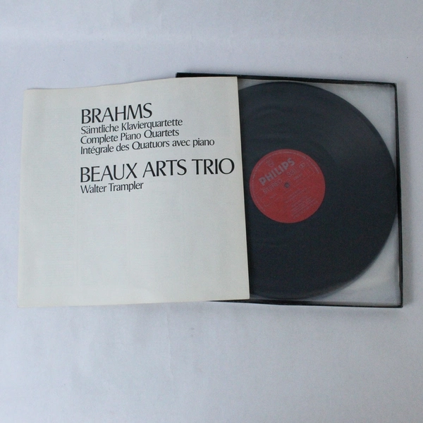 Brahms Complete Piano Quartets Beaux Arts Trio Walter Trampler 3 LP Box Set