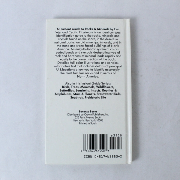 An Instant Guide to Rocks & Minerals Cecilia Fitzsimons Eva Fejer 1988 Hardcover