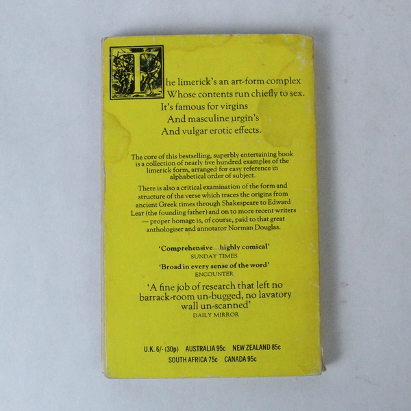 The Lure of the Limerick W S Baring-Gould 1970 Paperback Pre-Owned