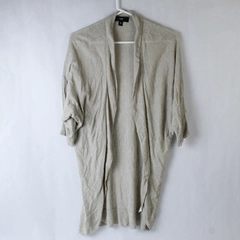 Mossimo Women's Open Front Cardigan Sweater Size Medium Beige 3/4 Sleeve