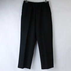 Alfred Dunner Black Pants Slacks Women's Size 12 Elastic Waist Pockets
