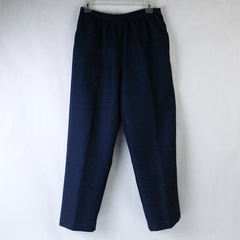 Alfred Dunner Navy Blue Slacks Pants Women's Size 12 Elastic Waist Pockets