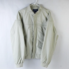 Vintage Catalina Men's Beige Jacket Size L Zipper Front Lightweight