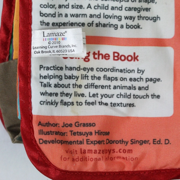 A Lamaze Soft Fabric Book Peek A Boo Forest Crinkle Toddler Baby 2010