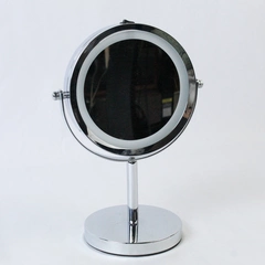 Rotating Lighted Double Sided Magnifying Makeup Mirror
