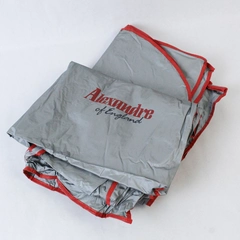 Lot of Alexander of England Garment Bags Gray Zipper Closure 4 Small 1 Large