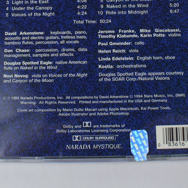 David Arkenstone Another Star In The Sky CD 1994 Narada Mystique ND62014