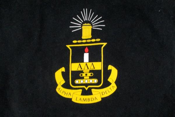 National Honors T-Shirt Alpha Lambda Delta Black Short Sleeve Crew Adult Large