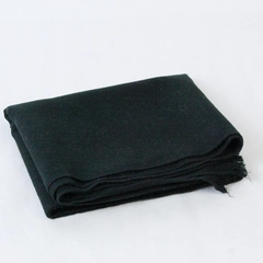 Unbranded Scarf Wrap Shawl Black Solid Pattern Fringe 63 x 13.5 Inches Unisex