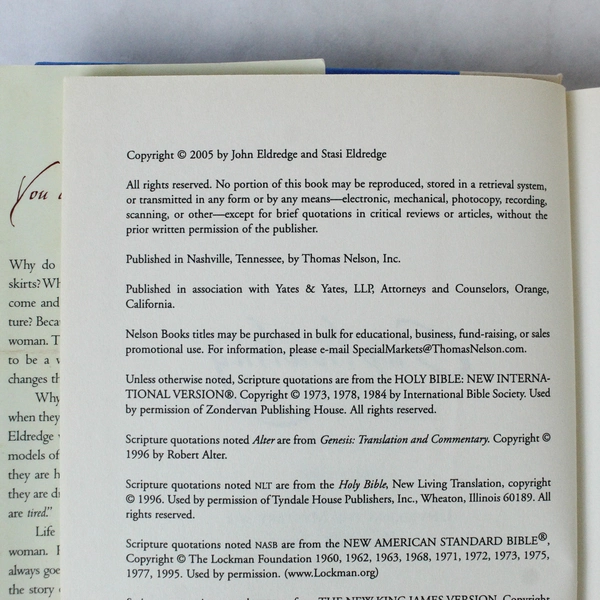 Captivating Stasi & John Eldredge 2005 Hardcover Dust Jacket Thomas Nelson
