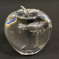 Bleikristall Lead Crystal Apple Paperweight Germany