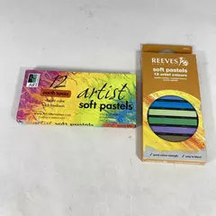 Lot of Two Boxes of 12 Artist Soft Pastels Art Alternatives Reeves