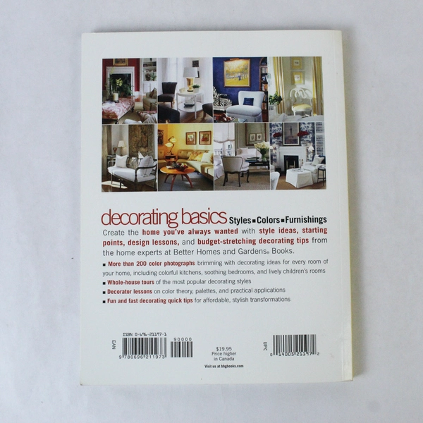 Decorating Basics Styles Colors & Furnishings by Linda Hallam 2001 PB