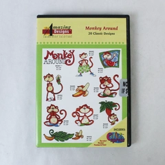 Monkey Around Embroidery Designs CD Rom ADC-89 Amazing Designs