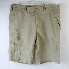 Eddie Bauer Shorts Men's Size 36 Tan Brown Belt Loops Back Front Thigh Pockets