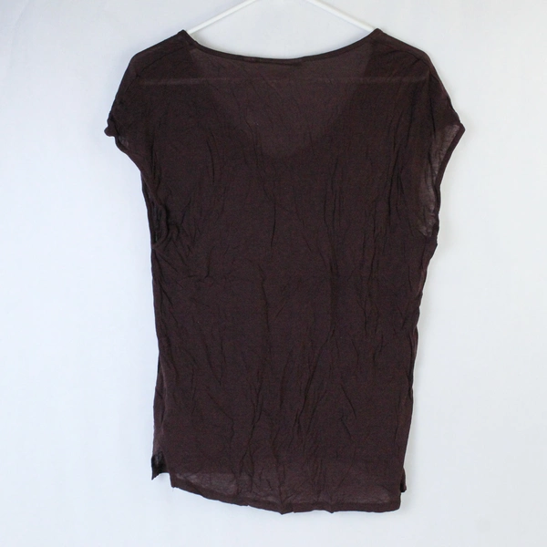 H & M Shirt Top Women's Size Medium Brown Sleeveless V Neck