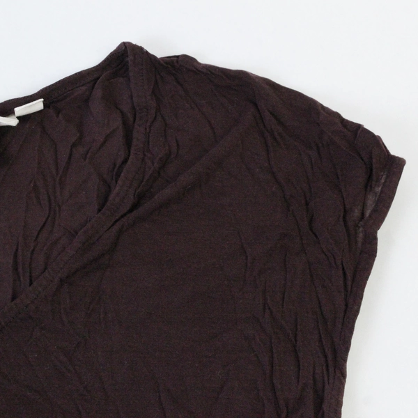 H & M Shirt Top Women's Size Medium Brown Sleeveless V Neck