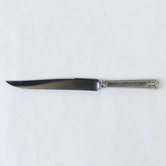 Antique Insico Stainless Steel Cutlery Knife With Greek Pattern Engravings