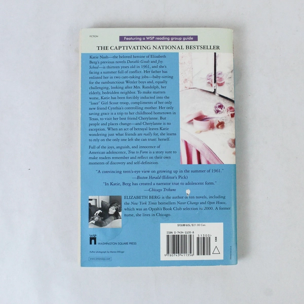 True to Form A Novel by Elizabeth Berg 2003 Paperback