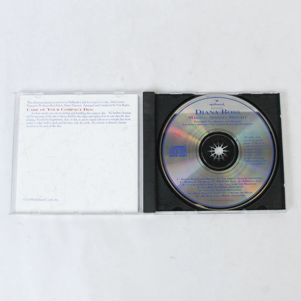 Making Spirits Bright CD By Diana Ross 1994 Hallmark Holiday Funk Pop Soul