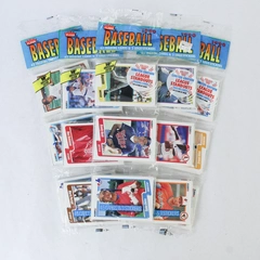 Lot of 5 Unopened 1990 Fleer Baseball Rack Packs Possible Rookies HOF