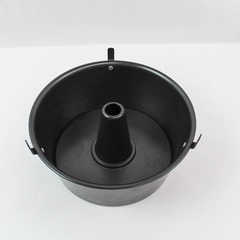 Vintage Angel Food Tube Fluted Cake Pan Aluminum 2 Piece 9.5in