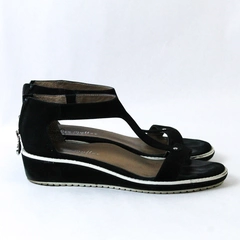 Bettye Muller Concept Black Ankle Strap Sandals Women's Size 8M