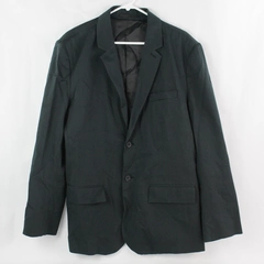 Kenneth Cole Men's Blazer Suit Jacket XL 44 Pinstripe Black Gray Stylish