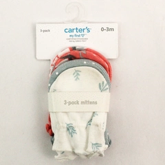 Carter's Baby 3 Pack Mittens 0-3 Months Baby Newborn Multicolored NWT
