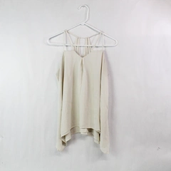 Maurices Women's White Strapback Lined Tank Top with Spaghetti Straps Size M