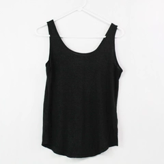 Maurices Women's Black Shimmering Tank Top Split Hem Size M