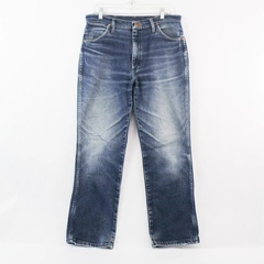 Wrangler Mens Ripped Dark Wash Jeans Size 34x30