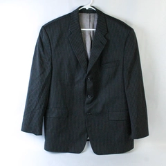 Calvin Klein Men's Charcoal Gray Pin Stripe Blazer Size 44S 