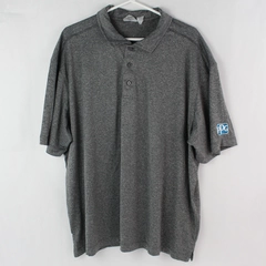 Clique Charge Active XXL Heather Gray Active Wear Button Collar Women's Shirt